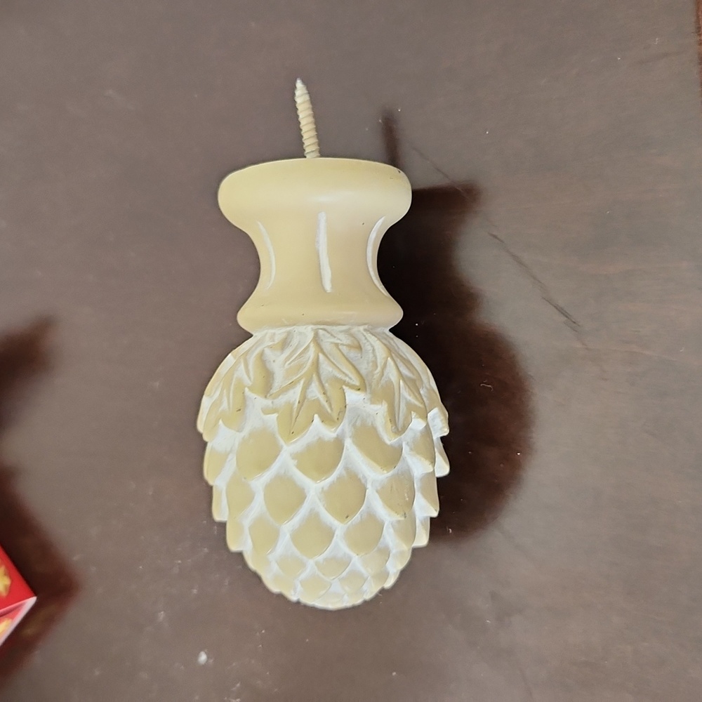 KIRSCH acorn whitewash curtain rods